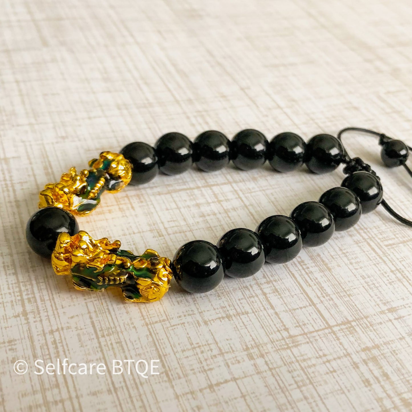 Feng Shui Double Wealth Pixiu Adjustable Bracelet for Wealth Good Luck & Fortune