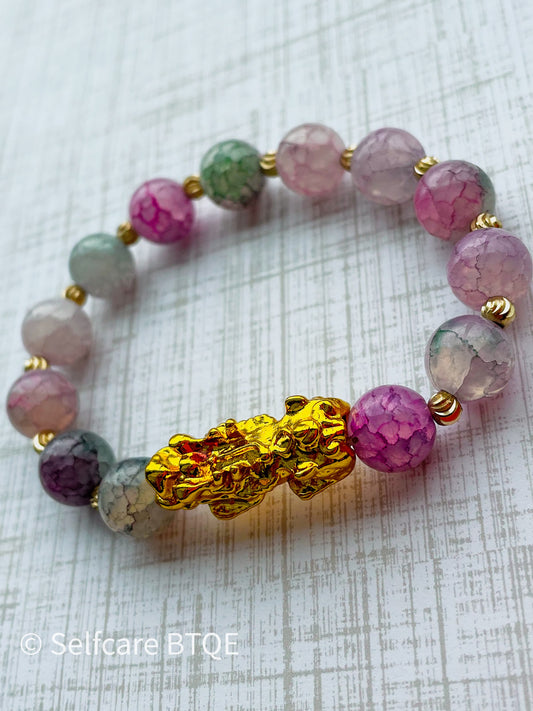 Agate Natural Stone Fengshui Pixiu Bracelet
