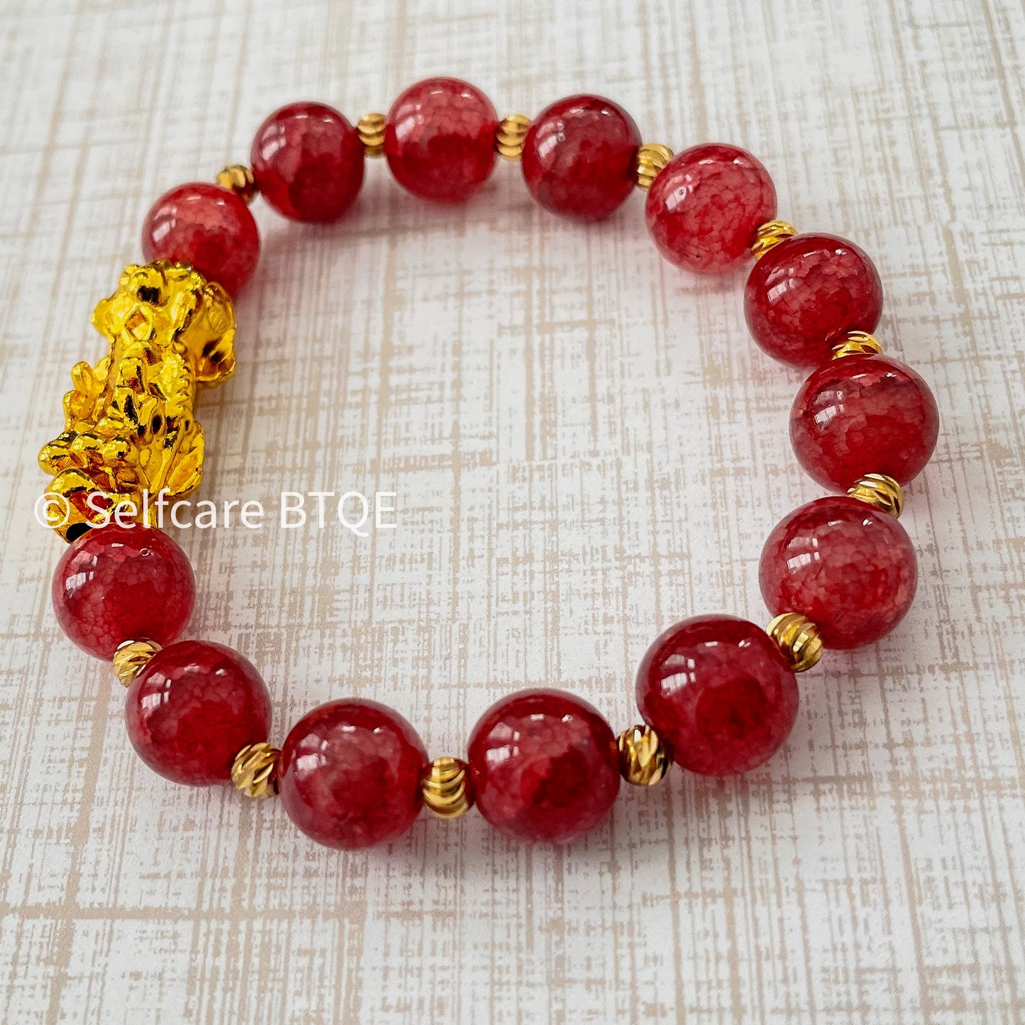 Feng Shui with Red Jade Stones Bracelet