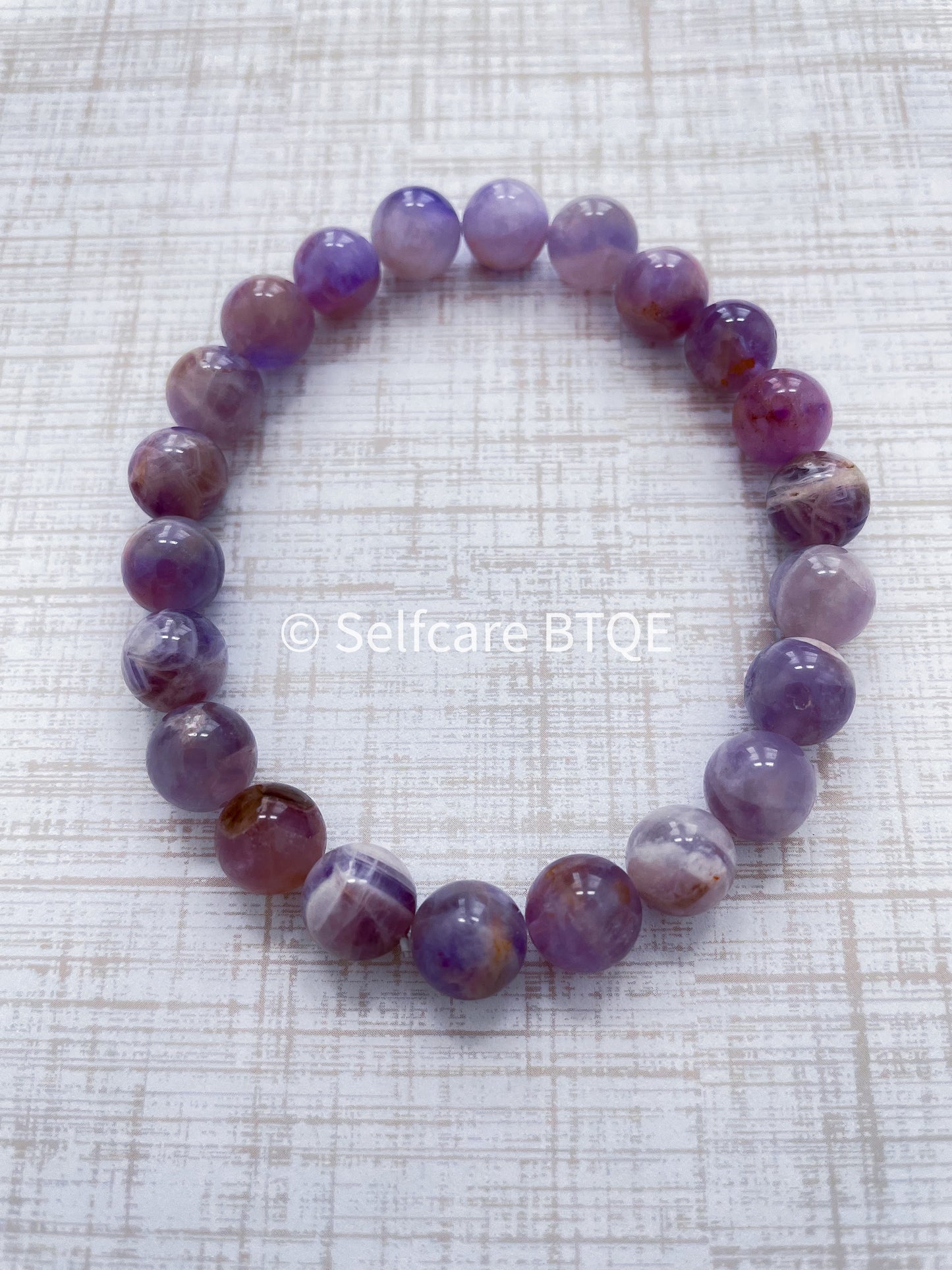 Amethyst bracelet to Calm Fears and Lift Spirits | Mens | Womens | 8mm