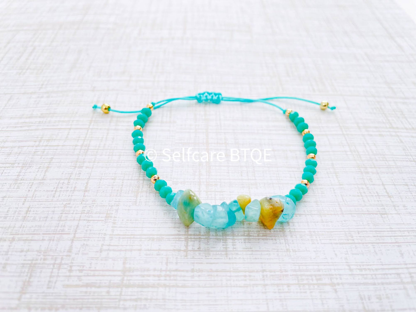 Amazonite Chip Gravel Natural Stone Bracelet | 8mm