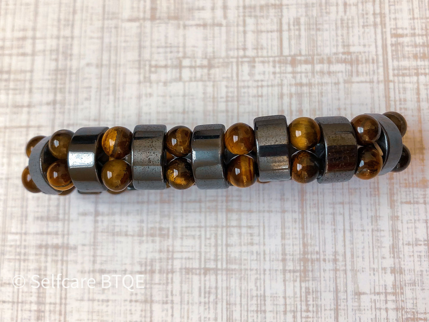 Healing Magnetic Hematite “Stress Stone” Bracelet