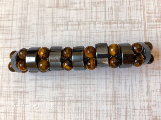 Healing Magnetic Hematite “Stress Stone” Bracelet