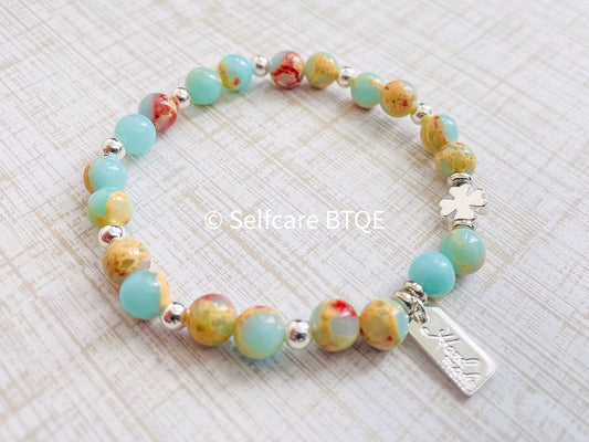 Agalmatolite Stone Bracelet | 8mm