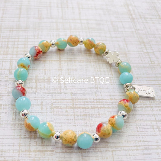 Agalmatolite Stone Bracelet | 8mm