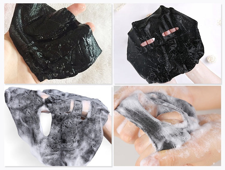 Bamboo Charcoal O2 Bubble Deep Purifying Moisturizing Facial Sheet Mask