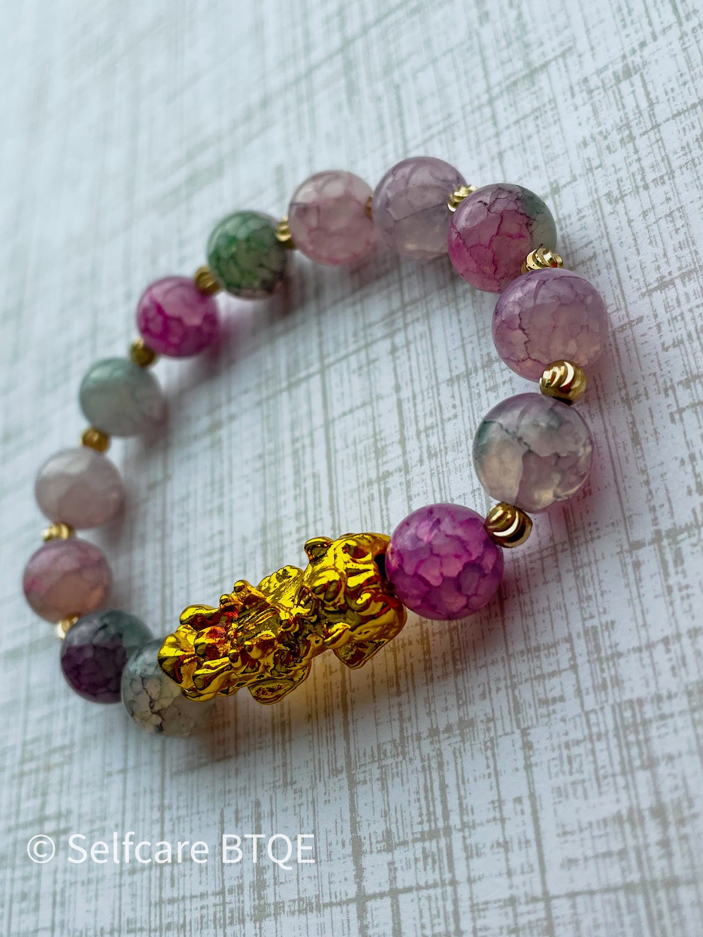 Agate Natural Stone Fengshui  Pixiu Bracelet