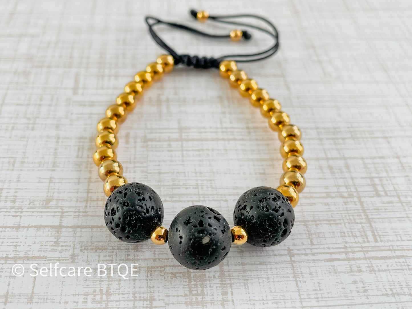 Black Lava Stone Bracelet