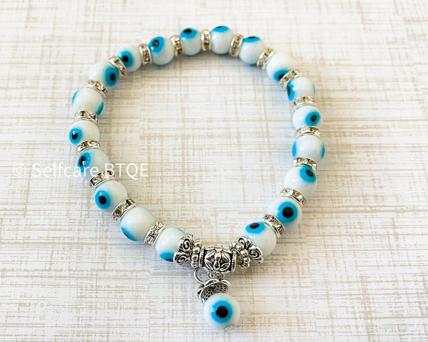 White Evil Eye Bracelet  | Mal De Ojo | Protection