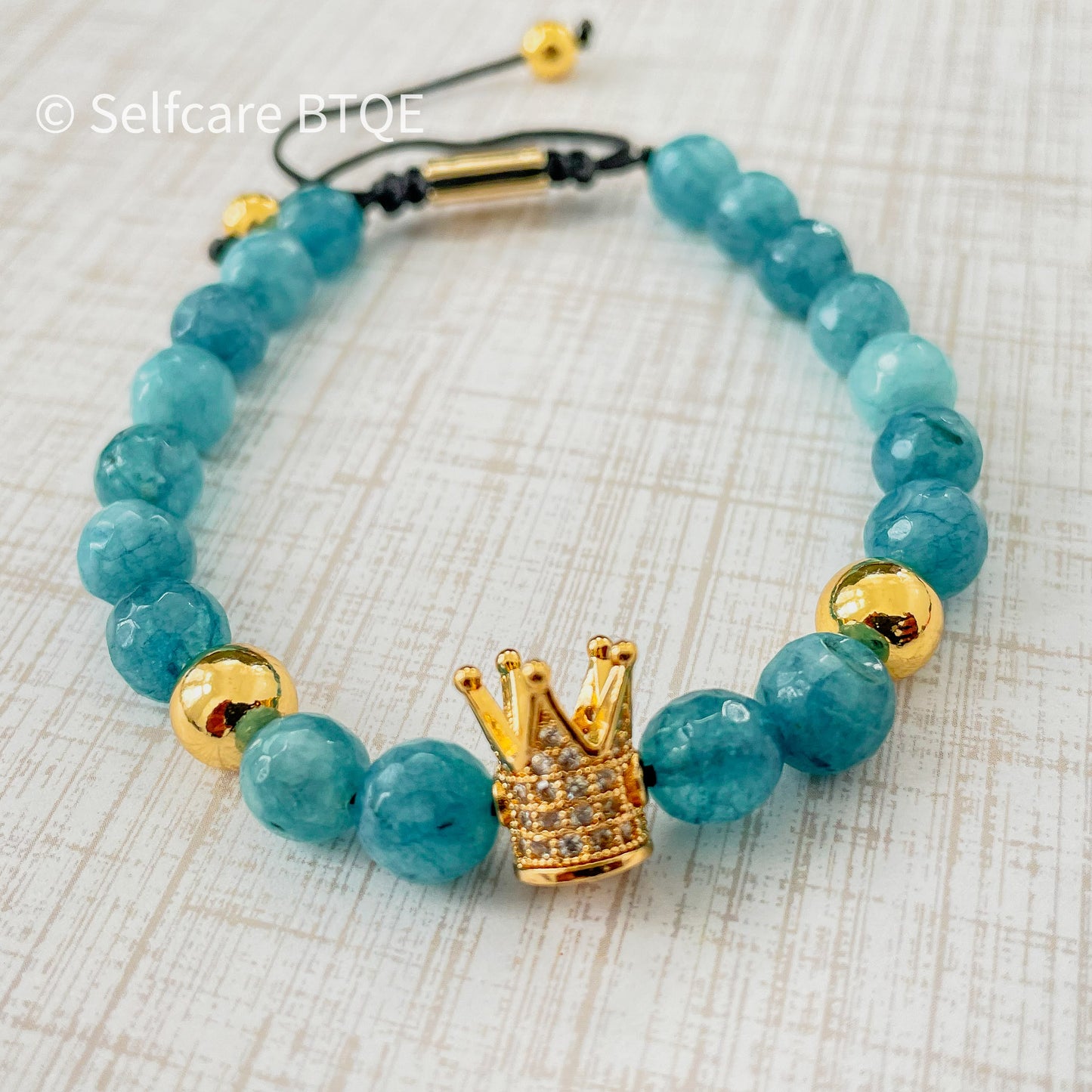 Blue Jade Stone Bracelet | Royalty Bracelet | 8mm