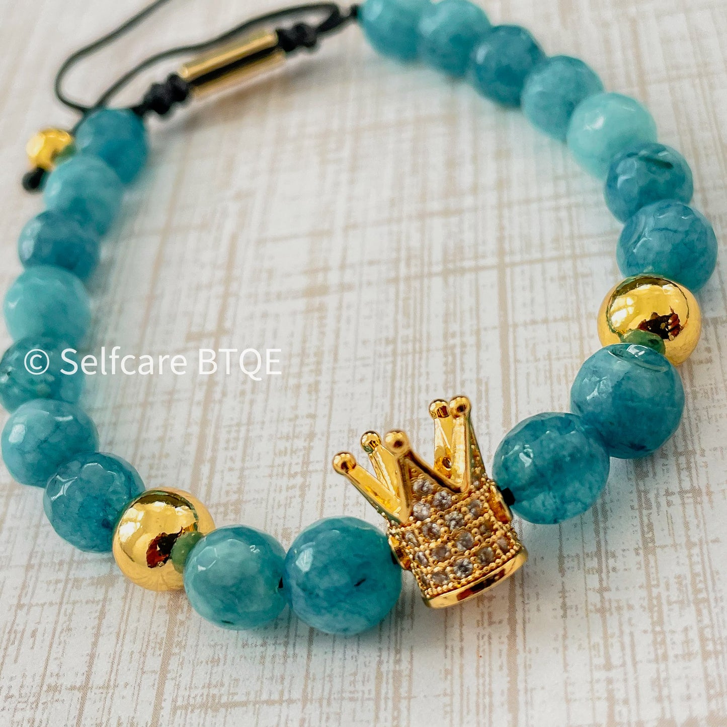 Blue Jade Stone Bracelet | Royalty Bracelet | 8mm