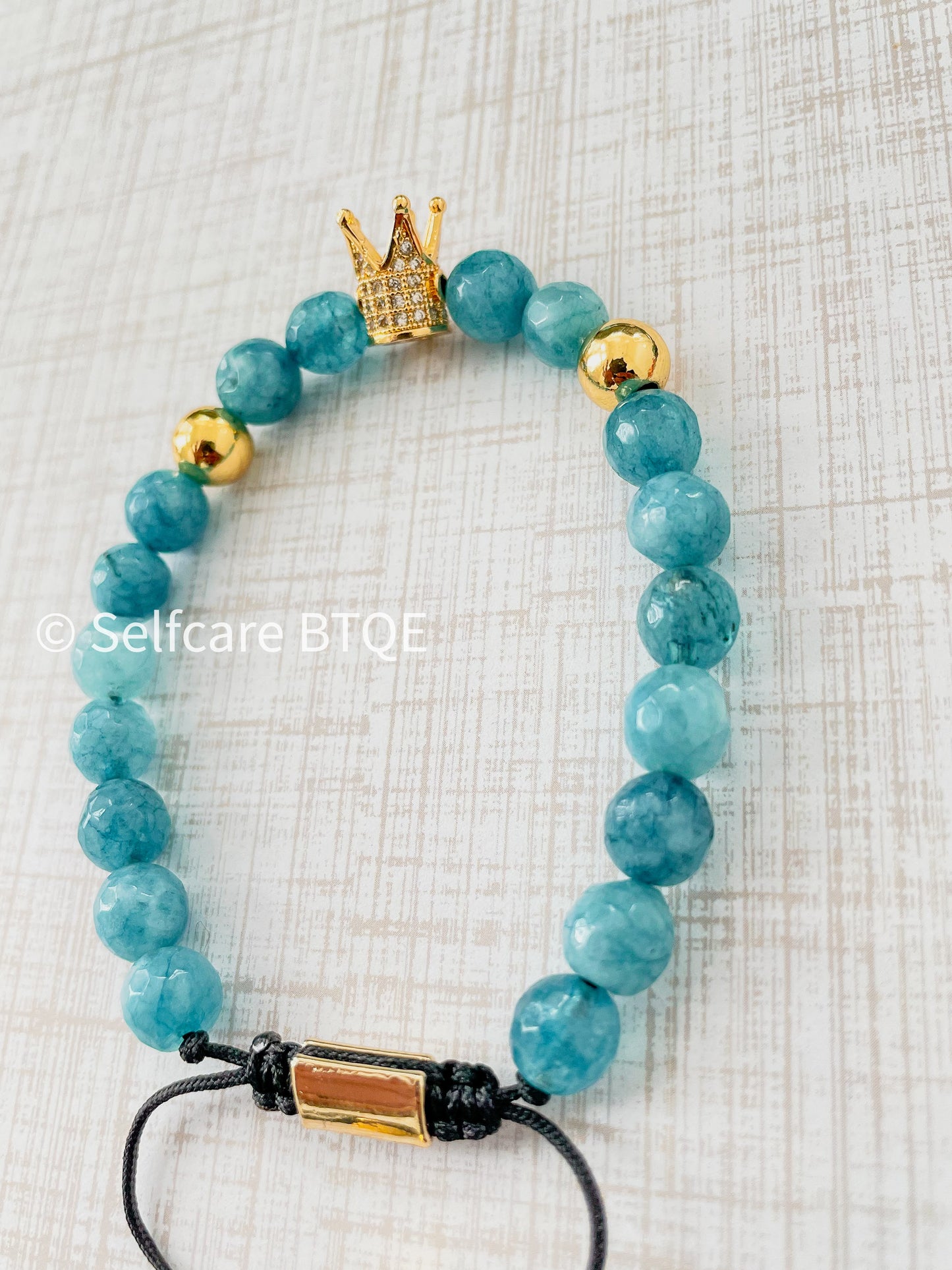 Blue Jade Stone Bracelet | Royalty Bracelet | 8mm