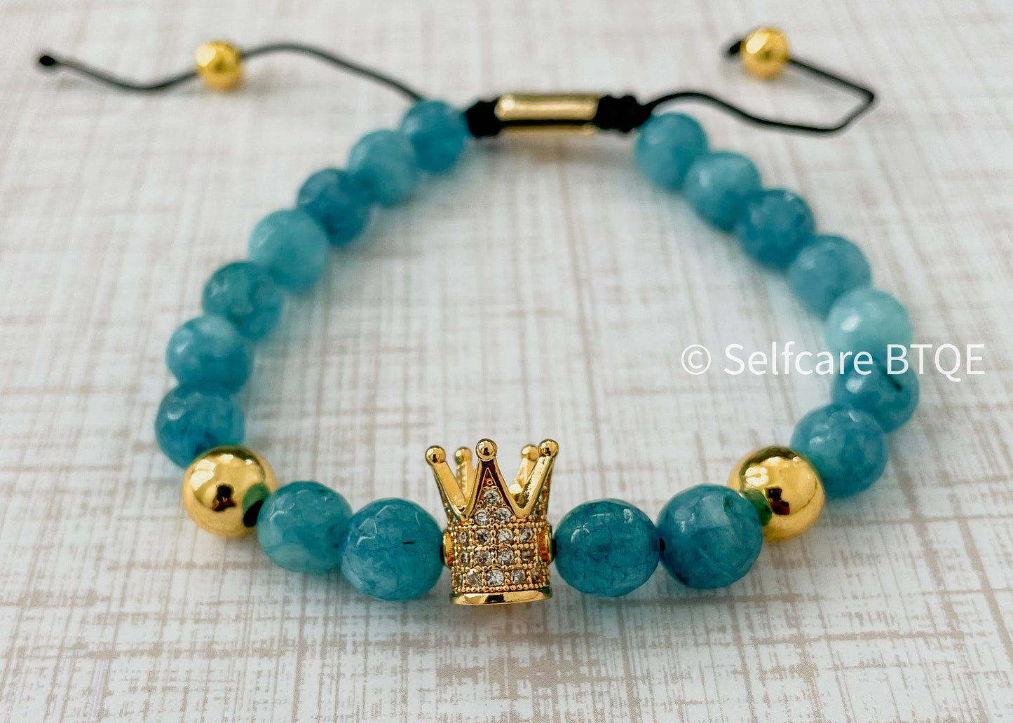 Blue Jade Stone Bracelet | Royalty Bracelet | 8mm