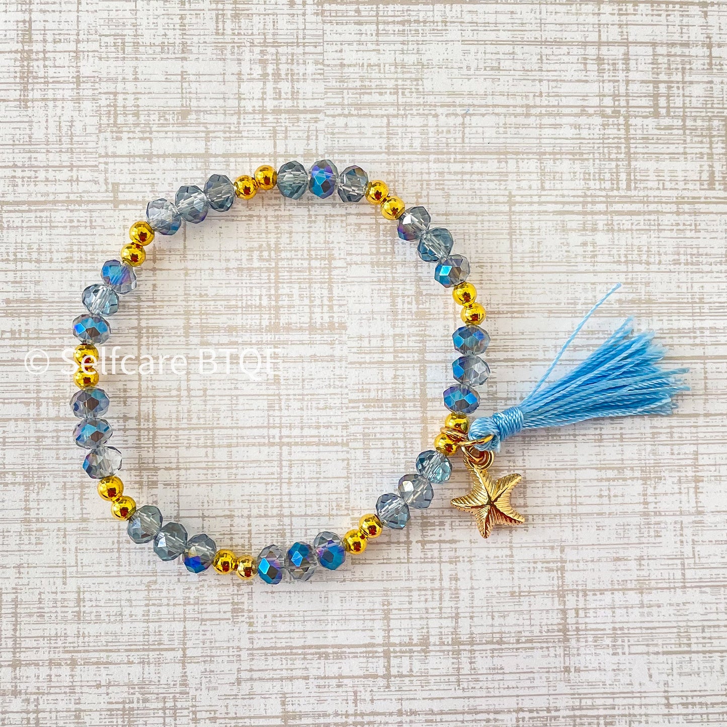 Seaside Crystals Tassel Bracelet