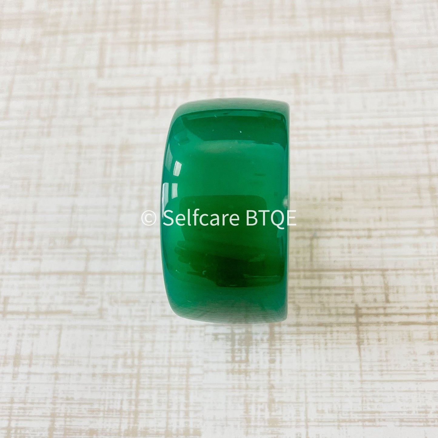 The Verdant Guardian: Solid Natural Jade Statement Ring