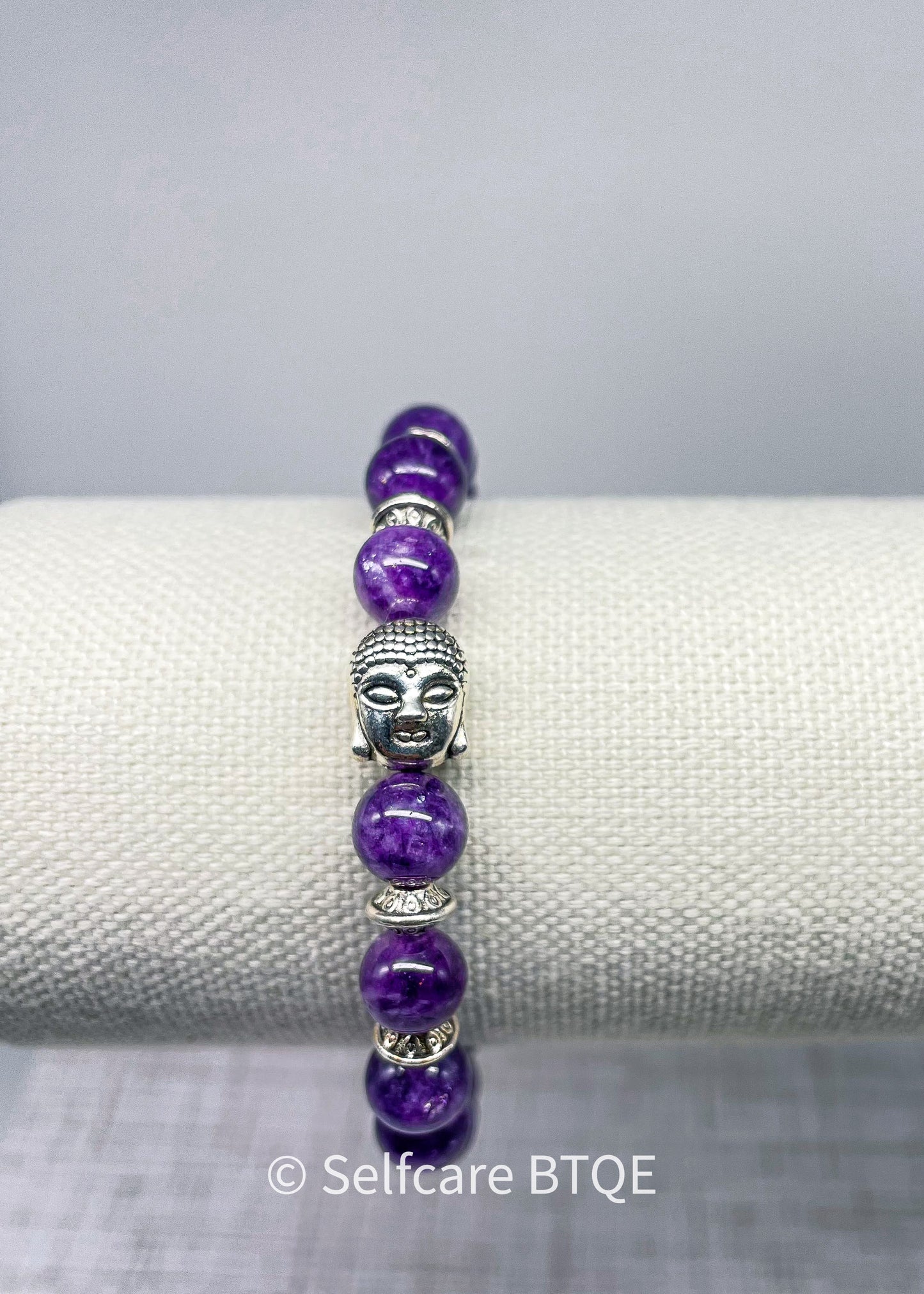 Buddha Bracelet with Amethyst Stones | 8mm