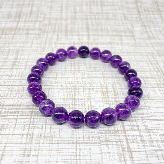 Amethyst Crystal Semi-Precious Stones Bracelet