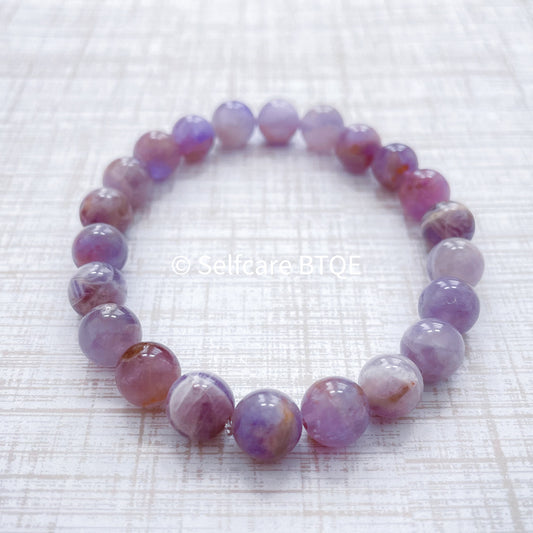 Amethyst bracelet to Calm Fears and Lift Spirits | Mens | Womens | 8mm