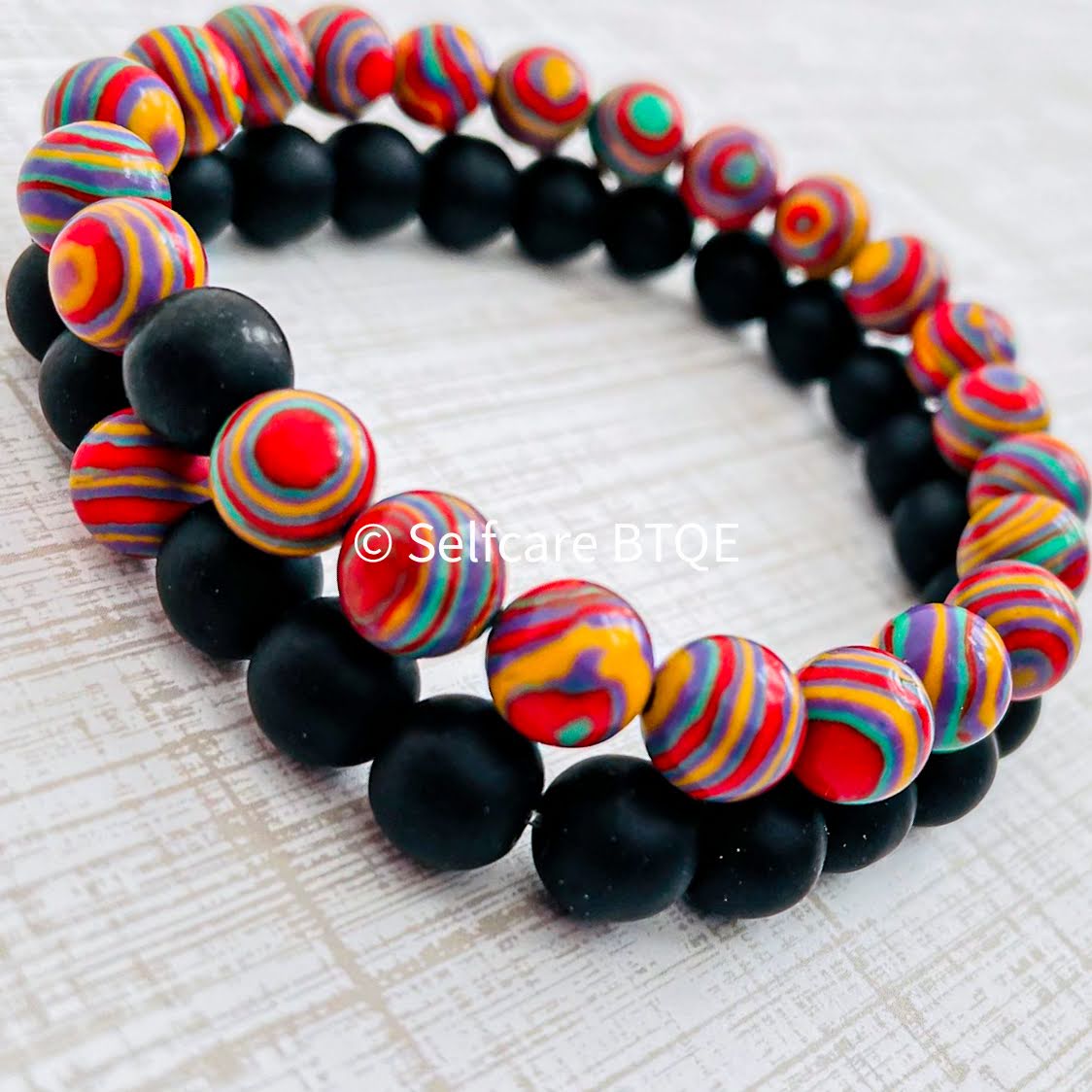 Couples Bracelet Natural Stone Mixed Malachite