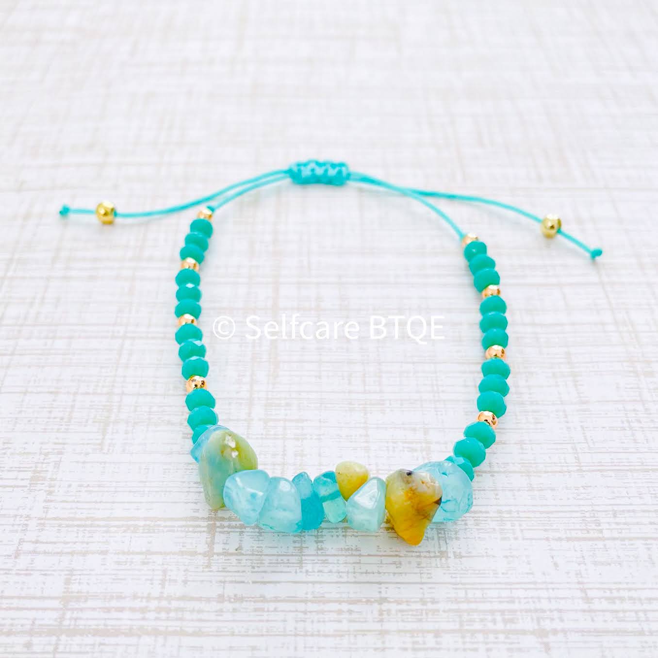 Amazonite Chip Gravel Natural Stone Bracelet | 8mm