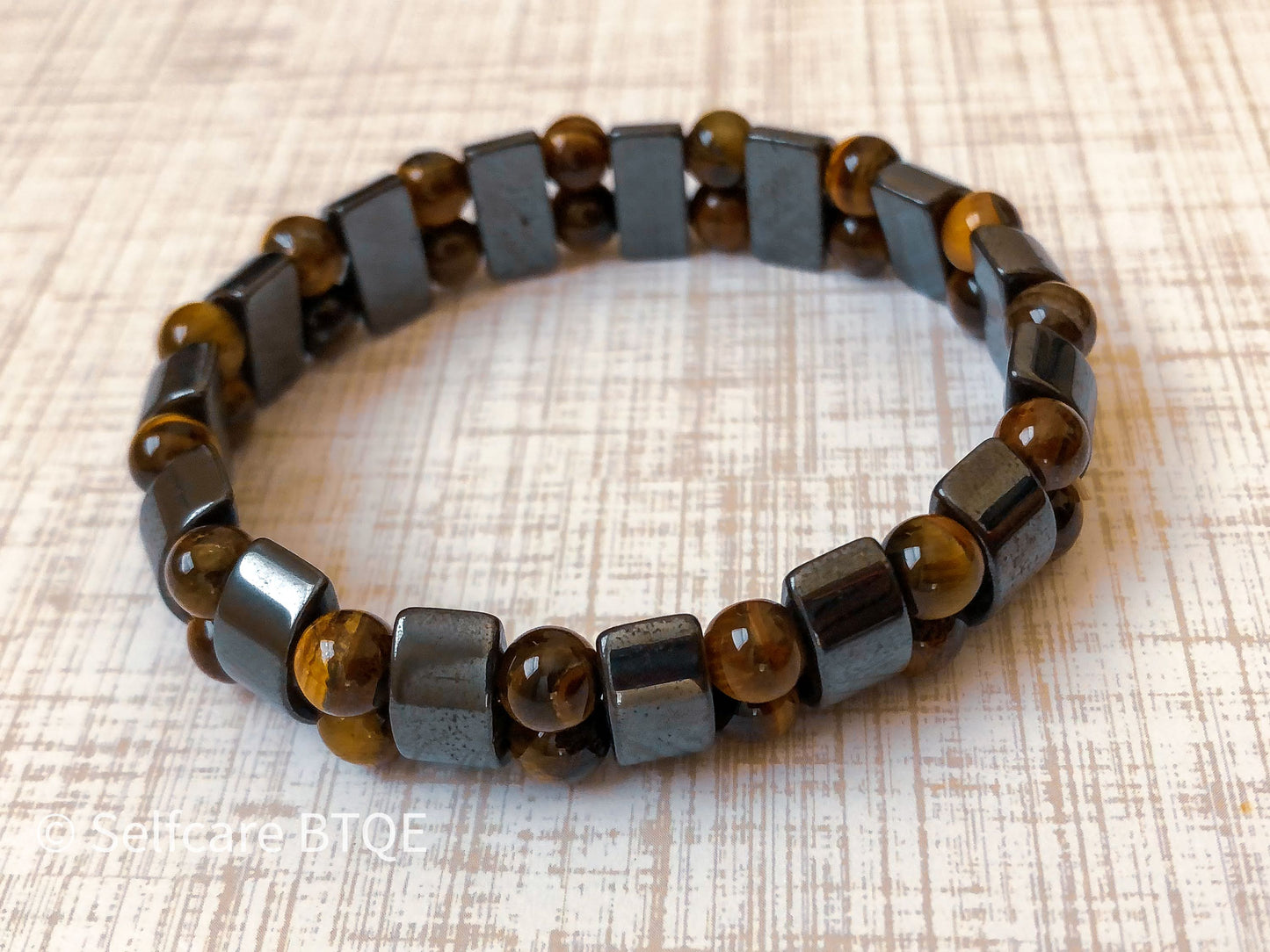 Healing Magnetic Hematite “Stress Stone” Bracelet