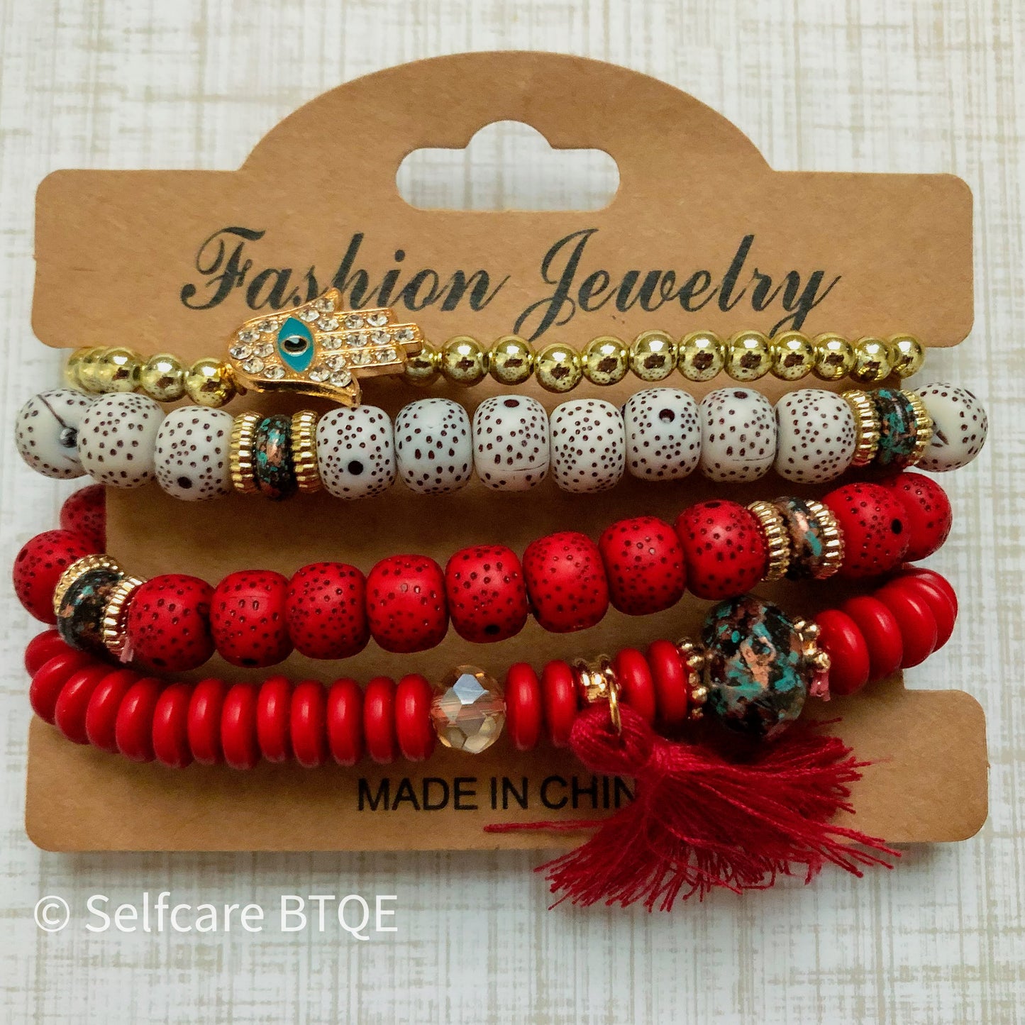 Bohemian Boho Summer Bracelets 4pc