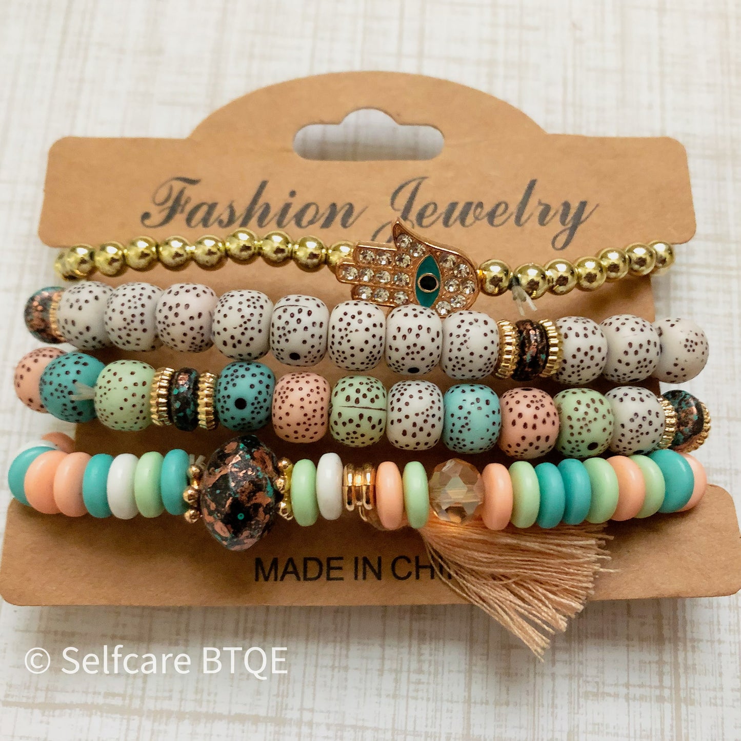 Bohemian Boho Summer Bracelets 4pc