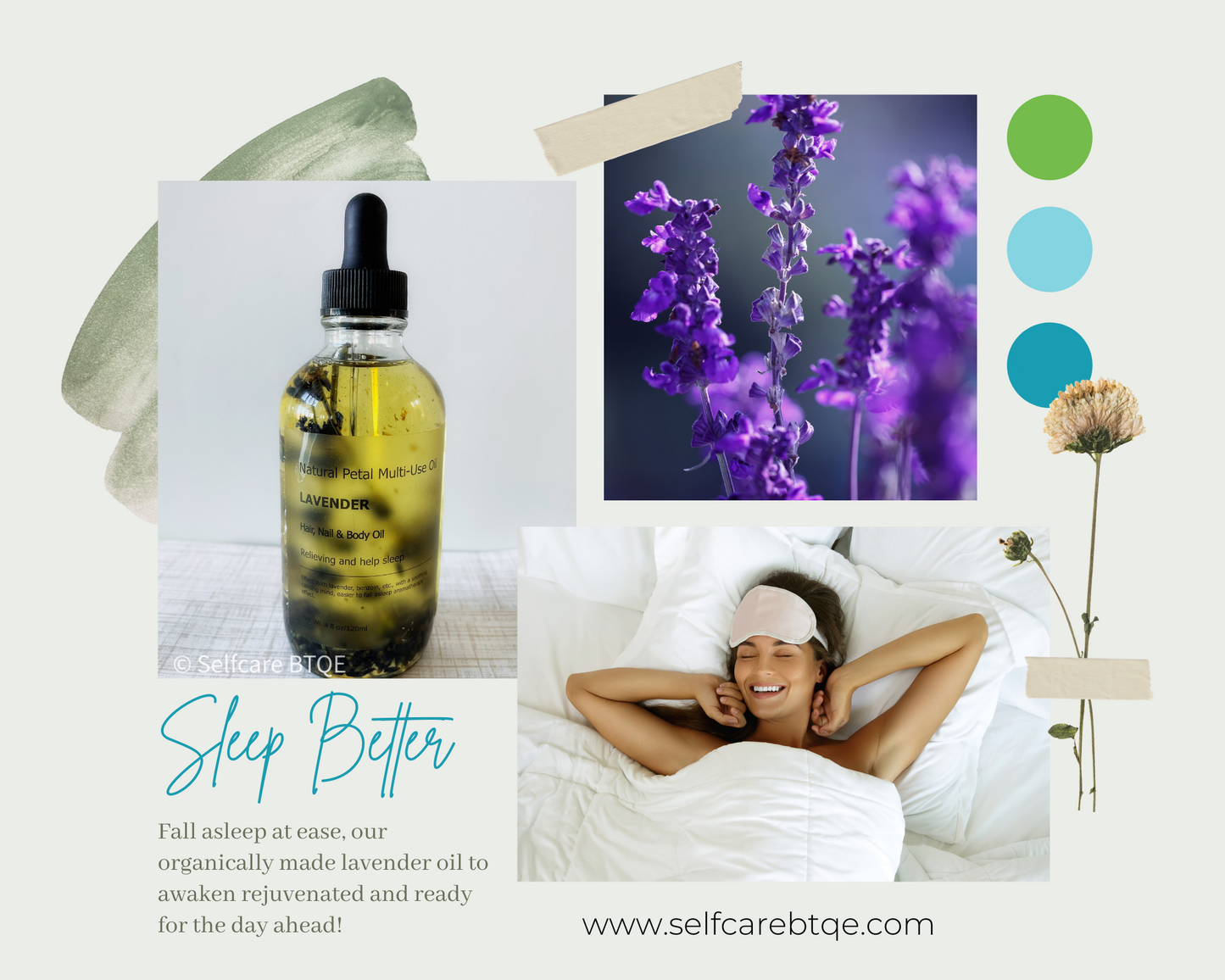 Lavender BETTER SLEEP Flower Infused Multi-Use Oil